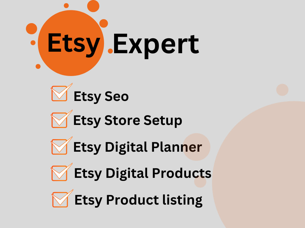 Etsy Shop Setup Service | Branding, SEO, Banner Design, Product Listings in Spain