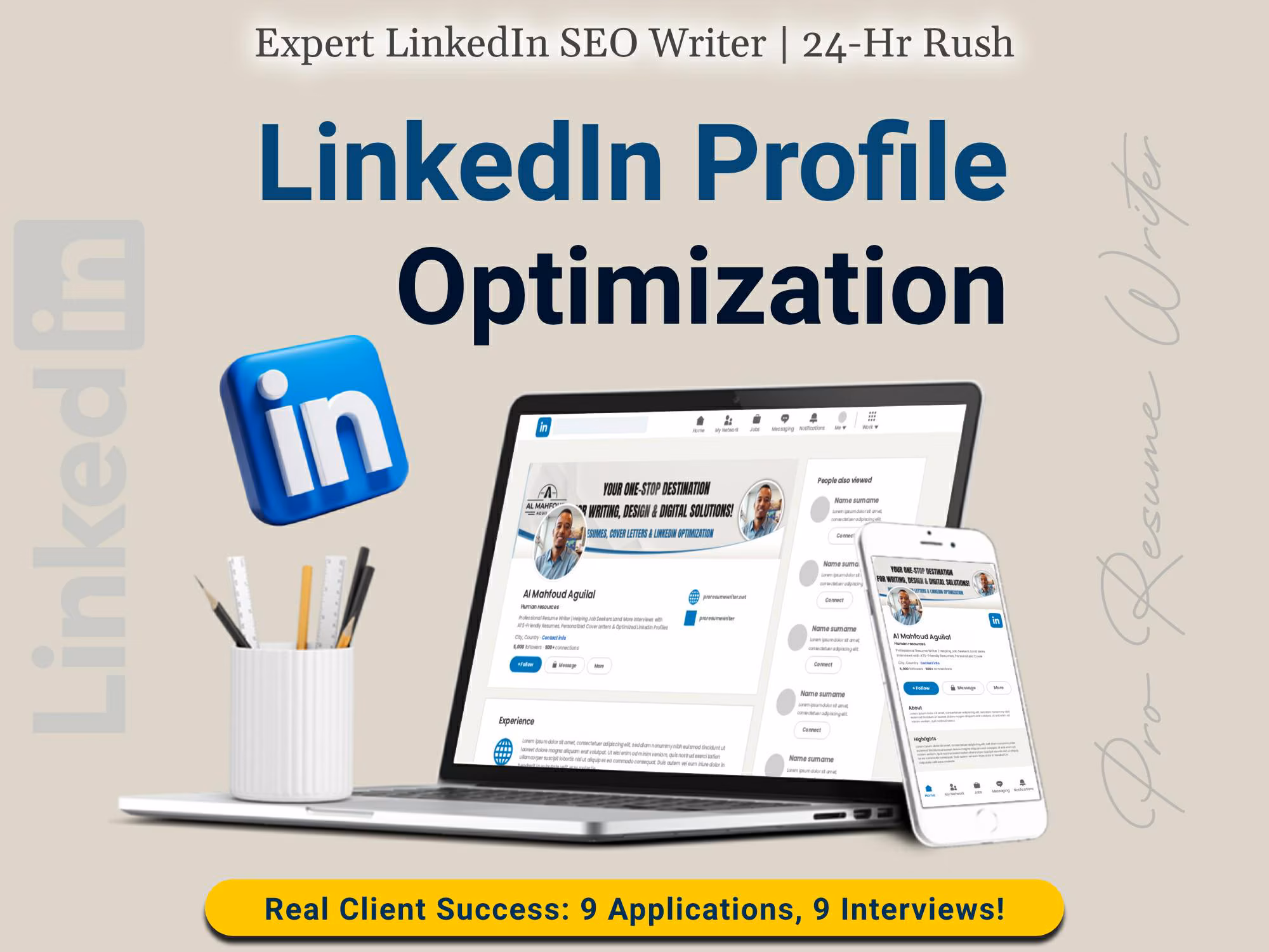 Profile Optimization & Enhancement LinkedIn Profile Building & Writing Services in Spain 2026