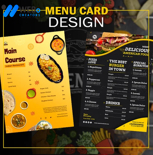 Restaurant digital menu board Spain menu printing services online food menu design 2026