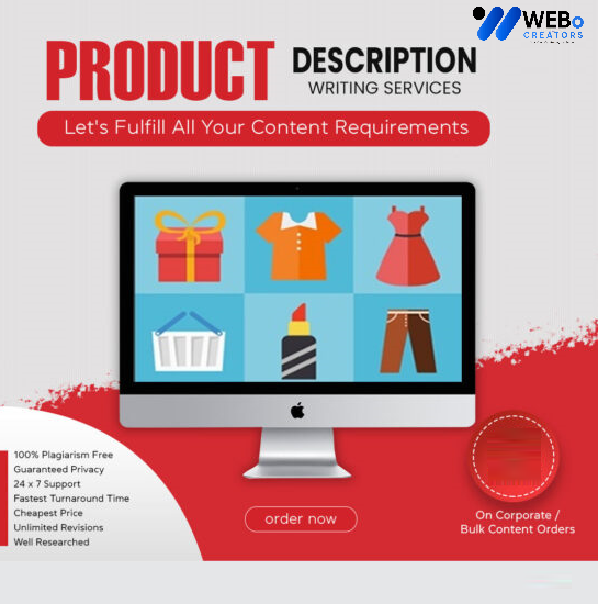 Product Description Writing Services | Best Digital Marketing Agency | Web Design in Spain for online stores