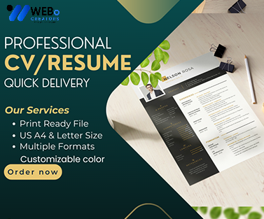 Elegant Resume Design Service, CV designs, CV writing in Spain For Gain Job