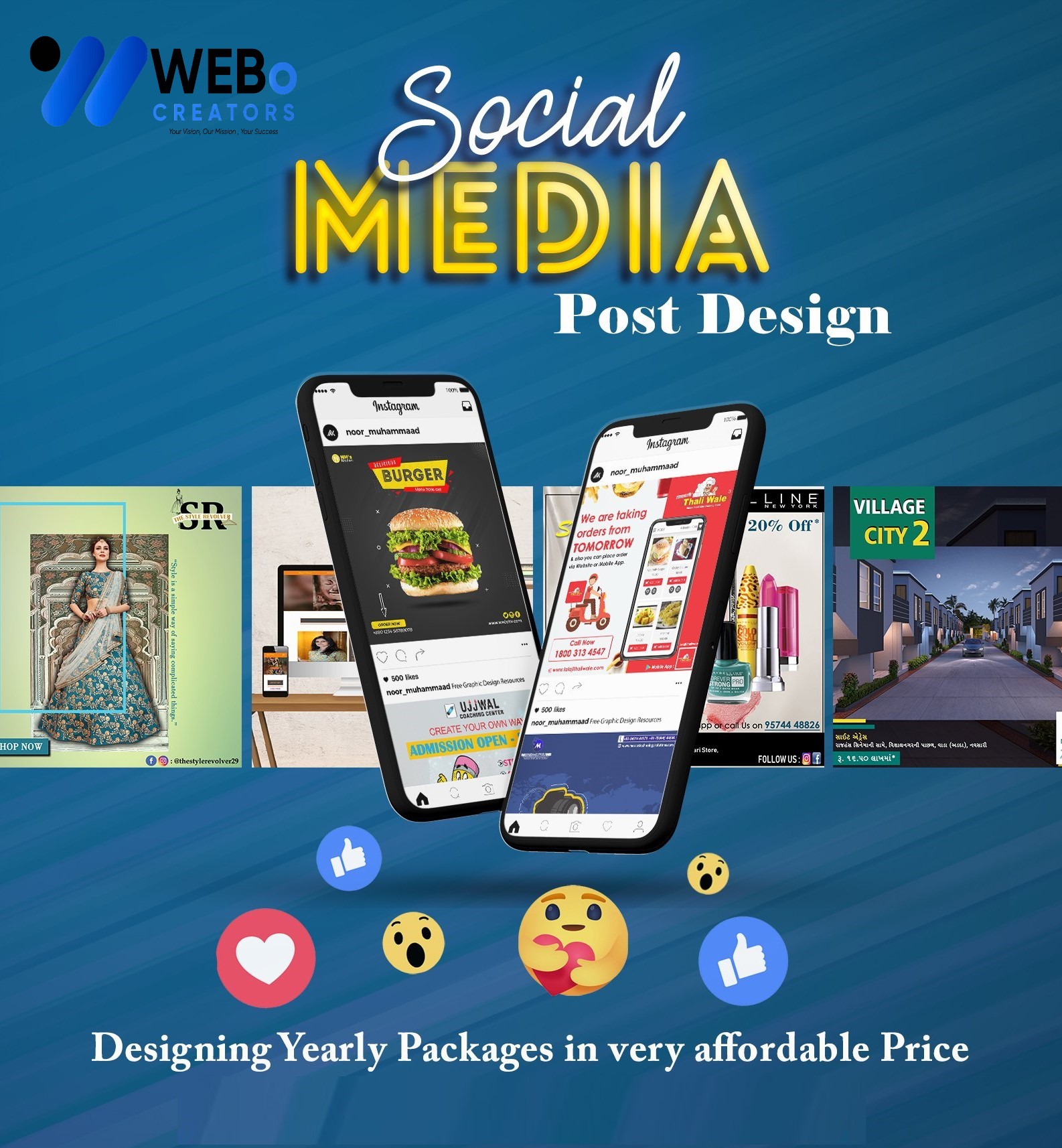 Social Media Post Design Services in Spain for Businesses and Brands